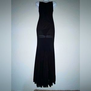 Black fishtail maxi dress by Forever 21
